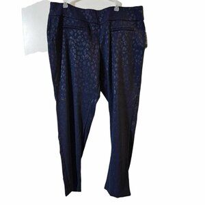Crown& Ivy NWT  Women's 18W Pants, Navy Blue